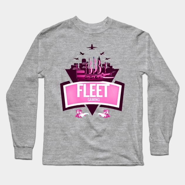 Fleet gaming Ruby heart logo T-Shirt PINK Long Sleeve T-Shirt by FleetGaming